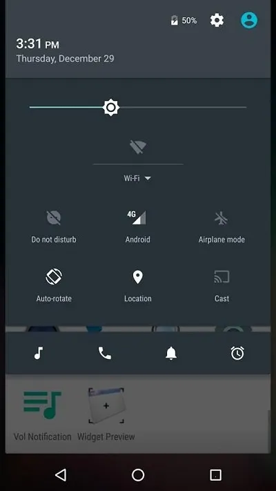 Volume Notification