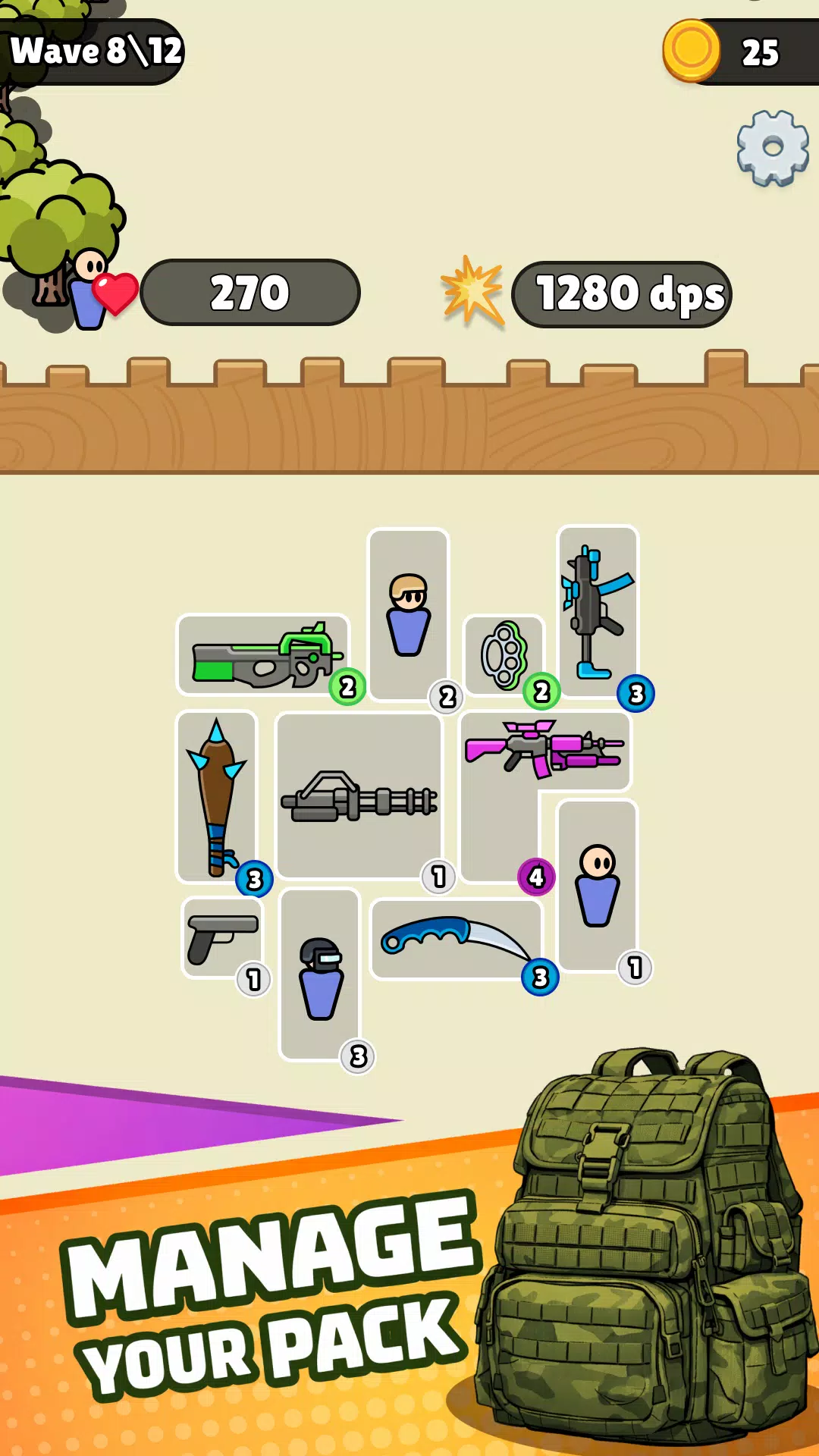 战士背包:防御战(自走棋防御游戏)v0.1 免费版