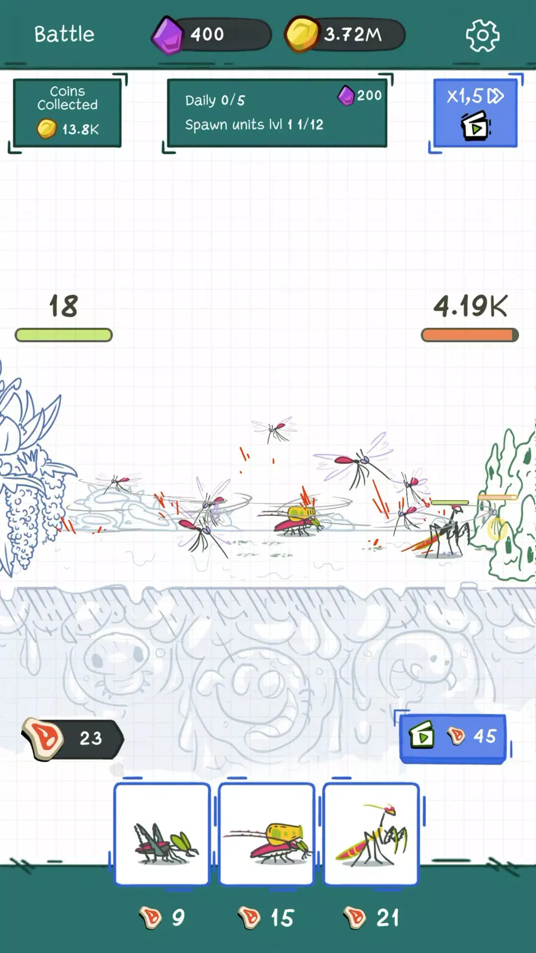 进化或死亡:战士之战(战争策略游戏)v1.15 官方正版