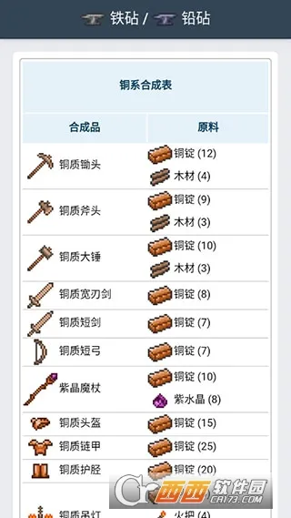 泰拉瑞亚合成表2026最新版本v1.0.3 官方正版