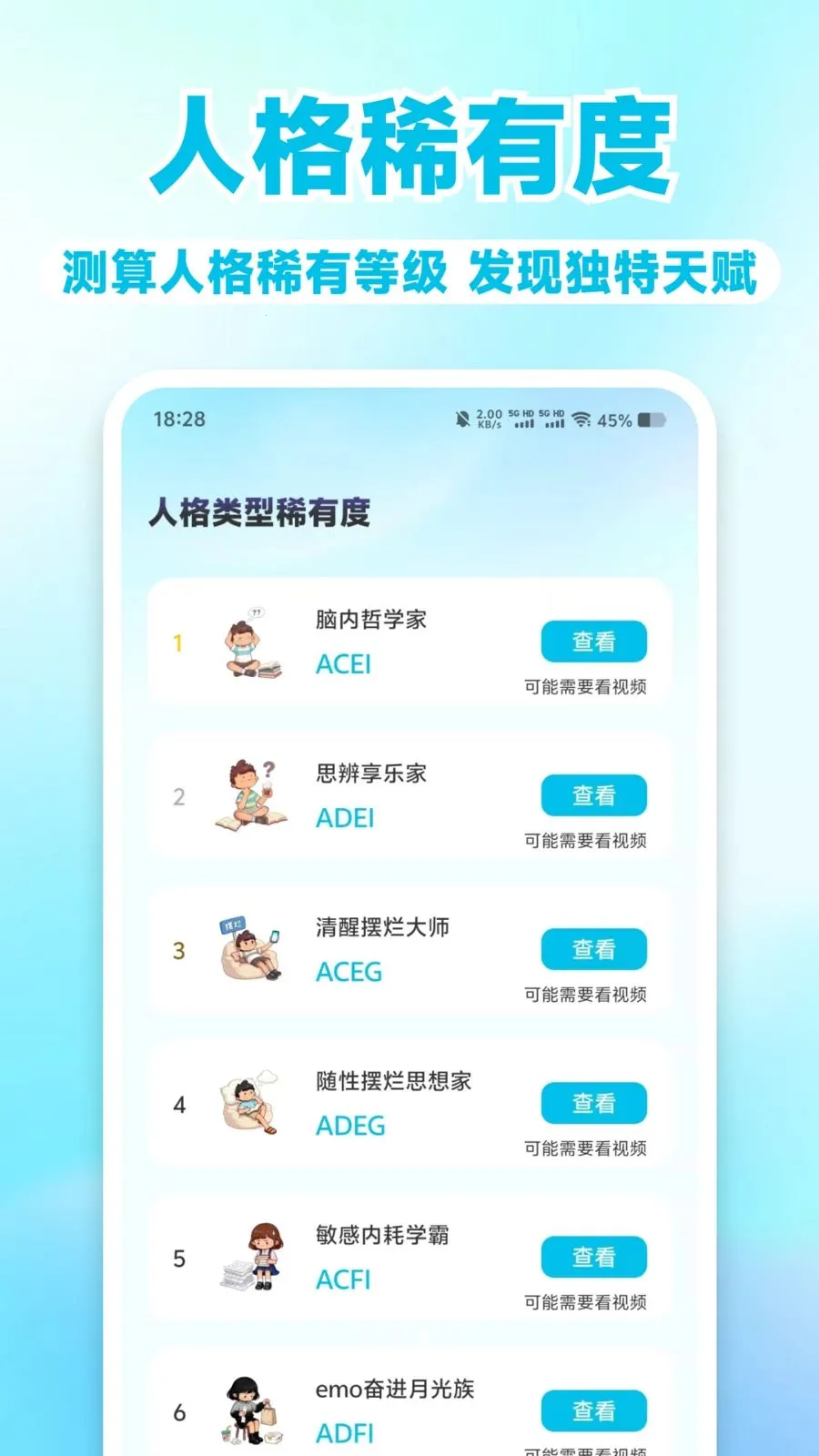 MBT测测看(人格测试APP)v1.0.1 手机版